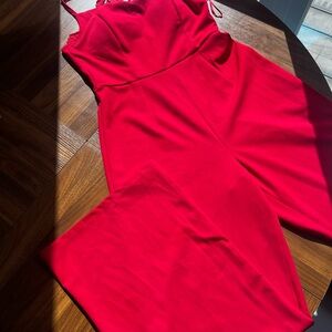 Elegant Red Jumpsuit